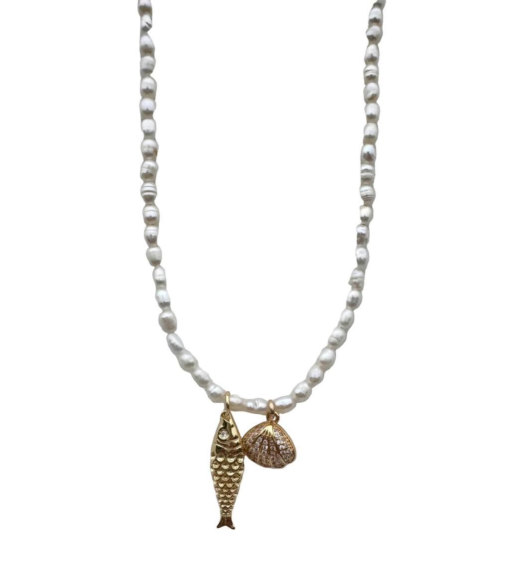 Golden Fish Necklace