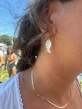 Mother of Pearl Hoops