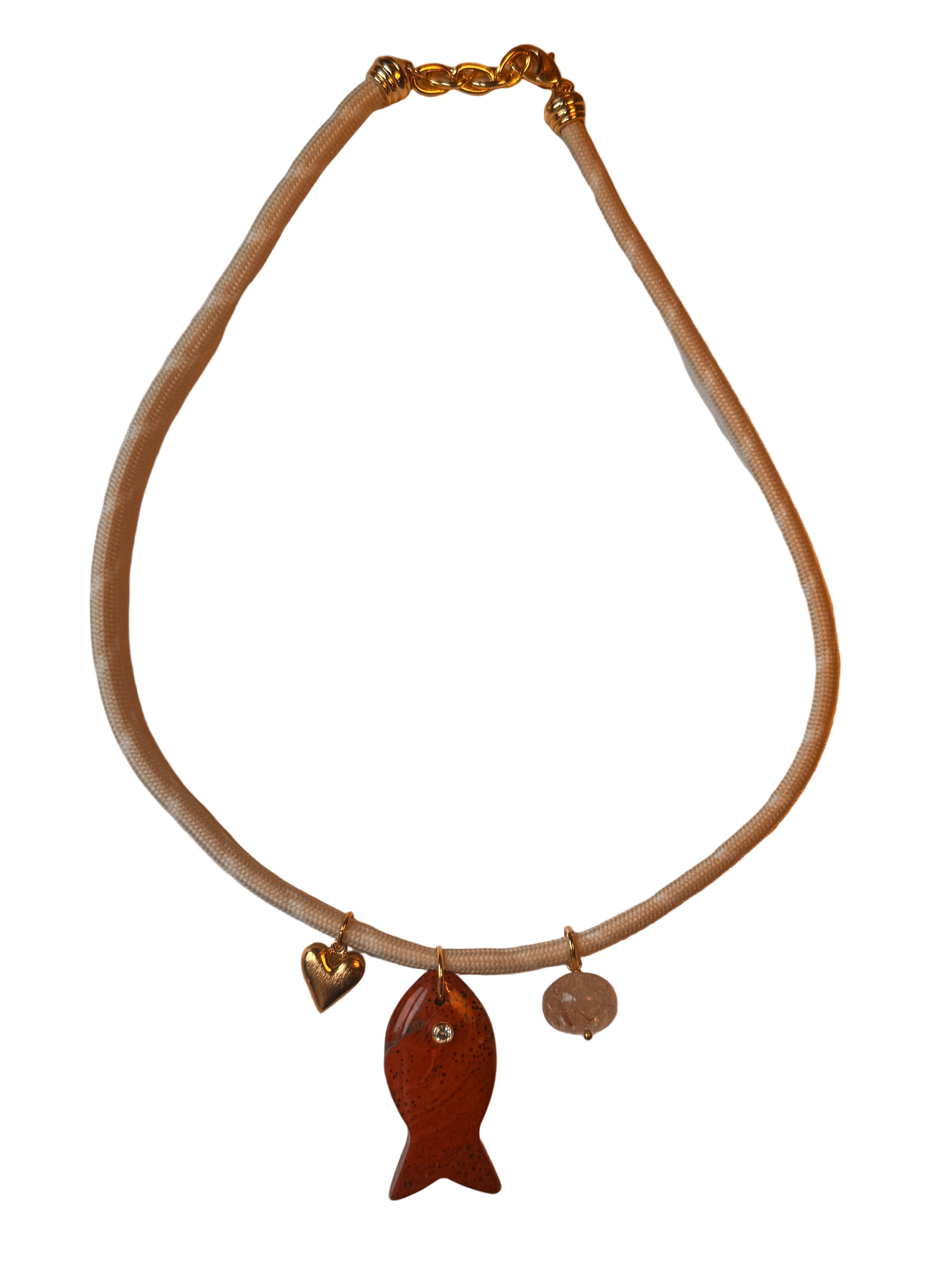 Fall Paracord Charm Necklace