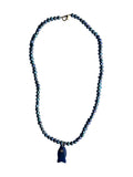 Black tahitian Pearl Fish Necklace