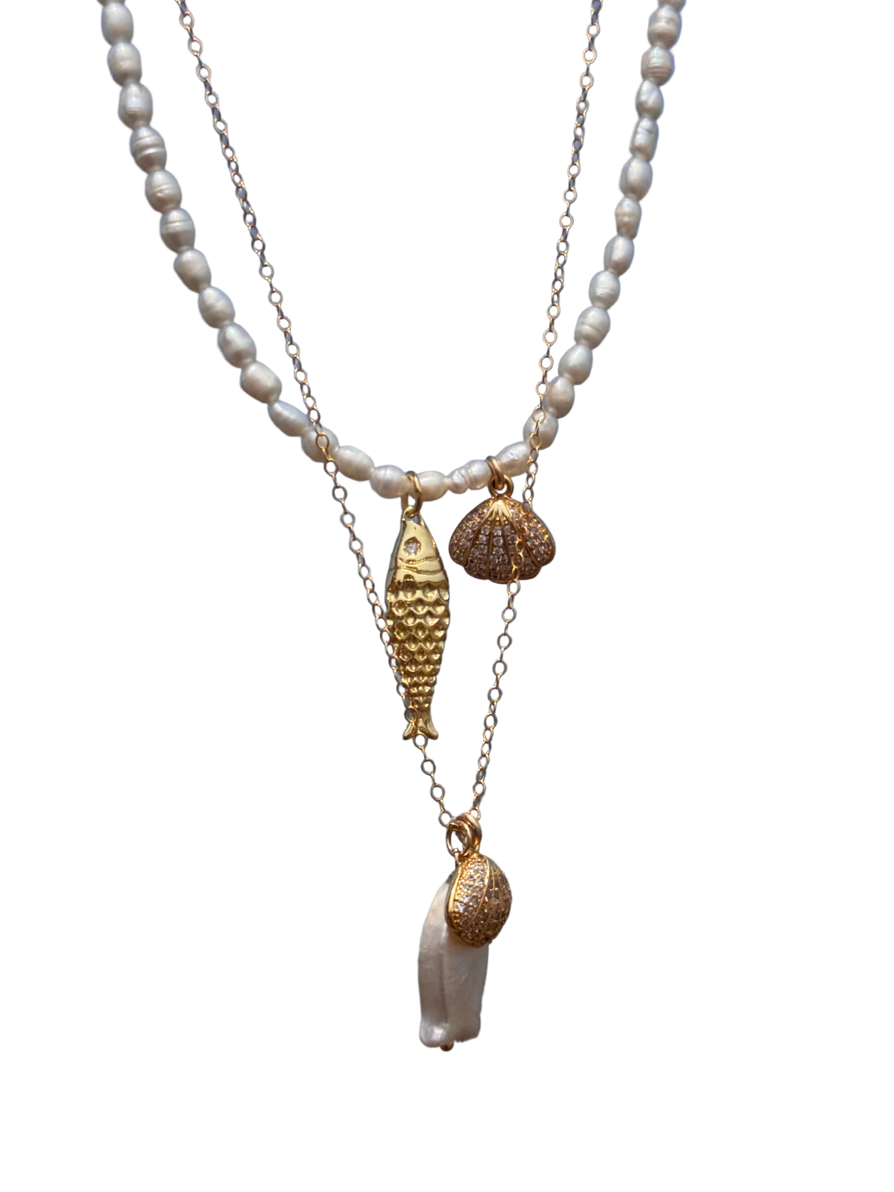 The Shell and Fish Necklace