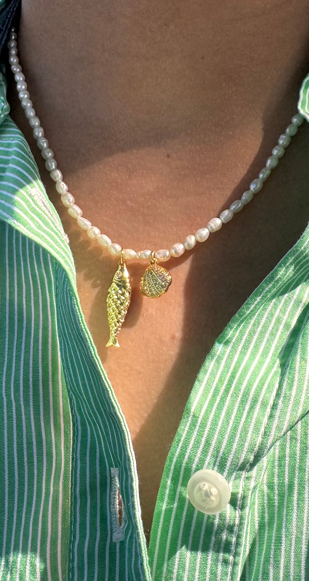 Golden Fish Necklace