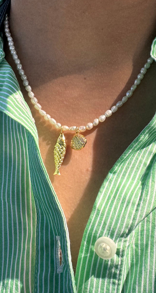 Golden Fish Necklace