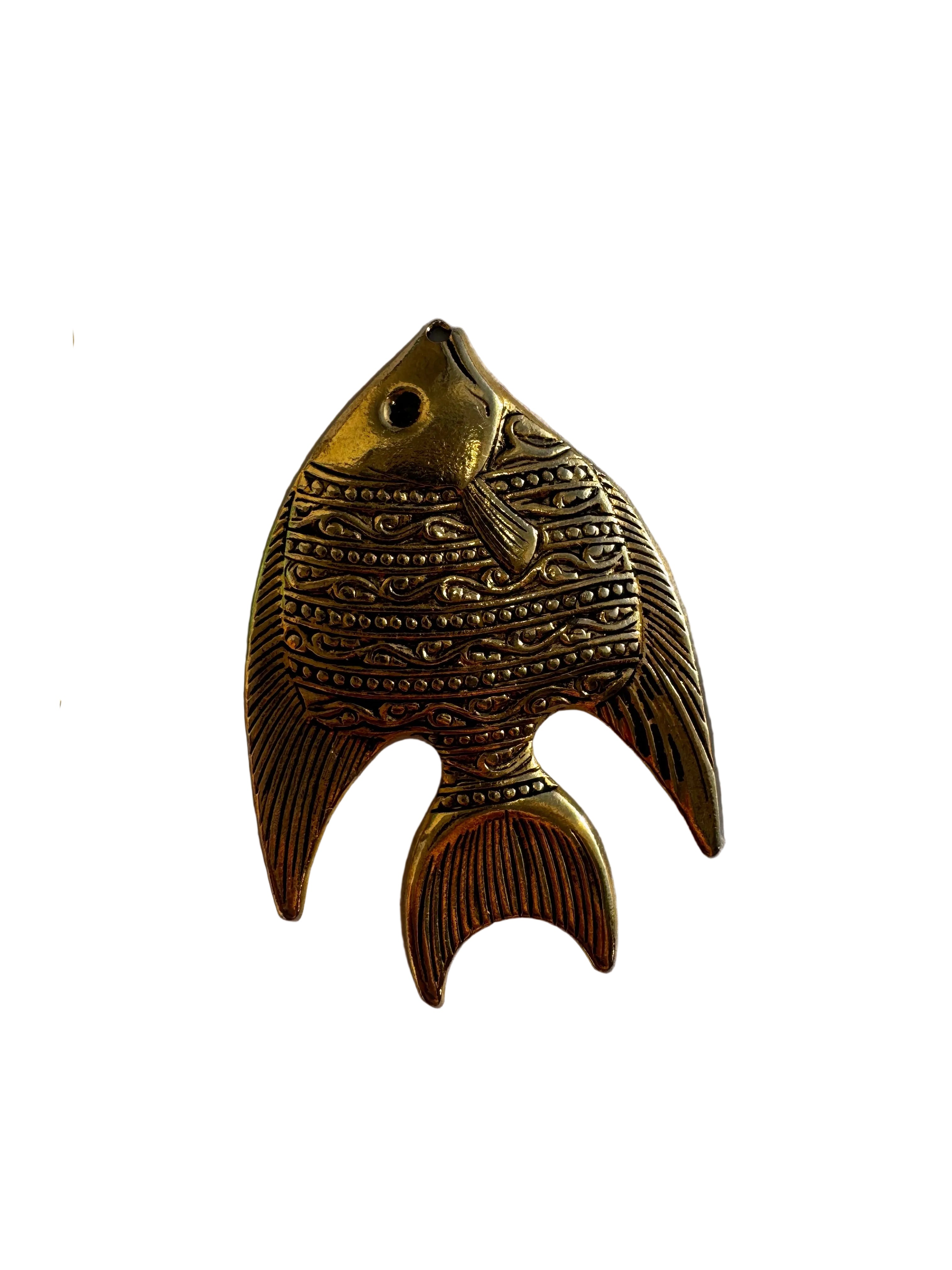 Brass Fish Pendant