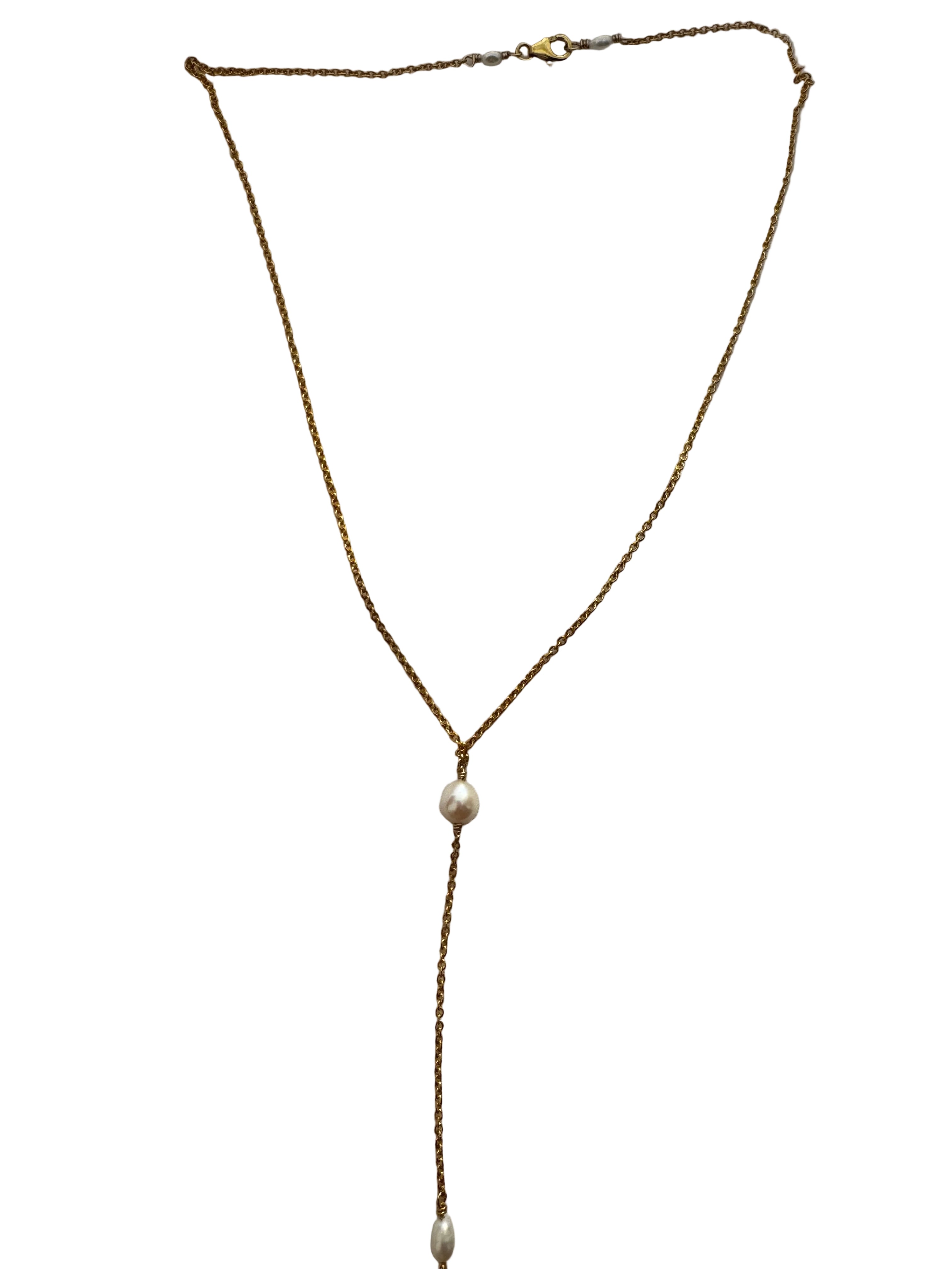 Heirloom Drop Lariat Necklace